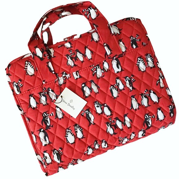 Vera Bradley Hanging Organizer Makeup Bag Penguins - Picture 7 of 9